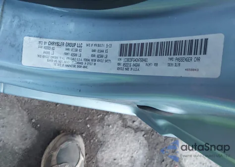 2013 Chrysler 200 Limited from USA, damaged, VIN 1C3BCBFG4DN768481